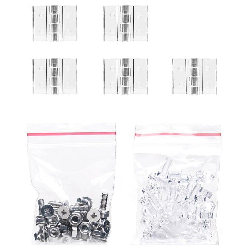 Niteangel Stacker Hamster Cage Accessories - Stacker Cage Wheels or Stacking Holders or Replacement Glass Board for Hamster Gerbil Mice Degu Or Other Small-Sized Pet (Replacement Hinge(2nd Version))