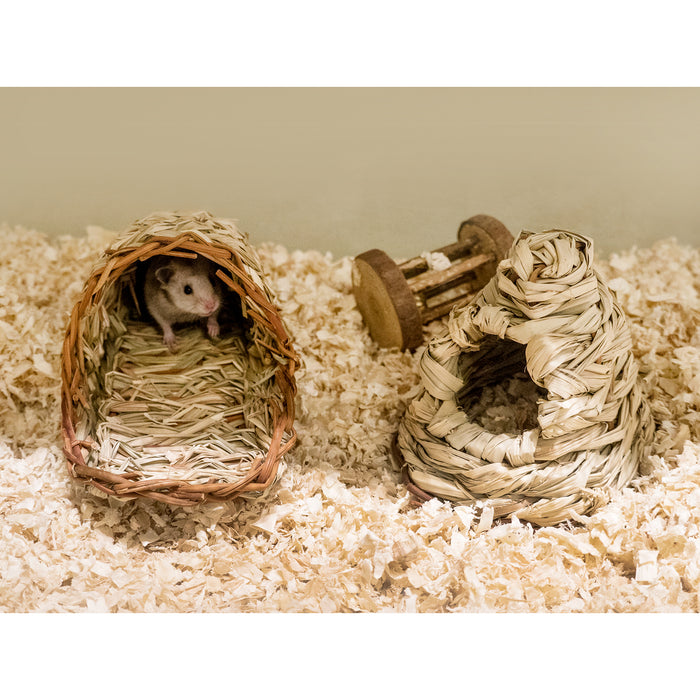 Niteangel Hamster Reed Woven Nest Natural Hideout