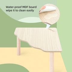 Niteangel Hamster Play Wooden Platform for Dwarf Syrian Hamsters Gerbils Mice Degus or Other Small Pets (Triangle)