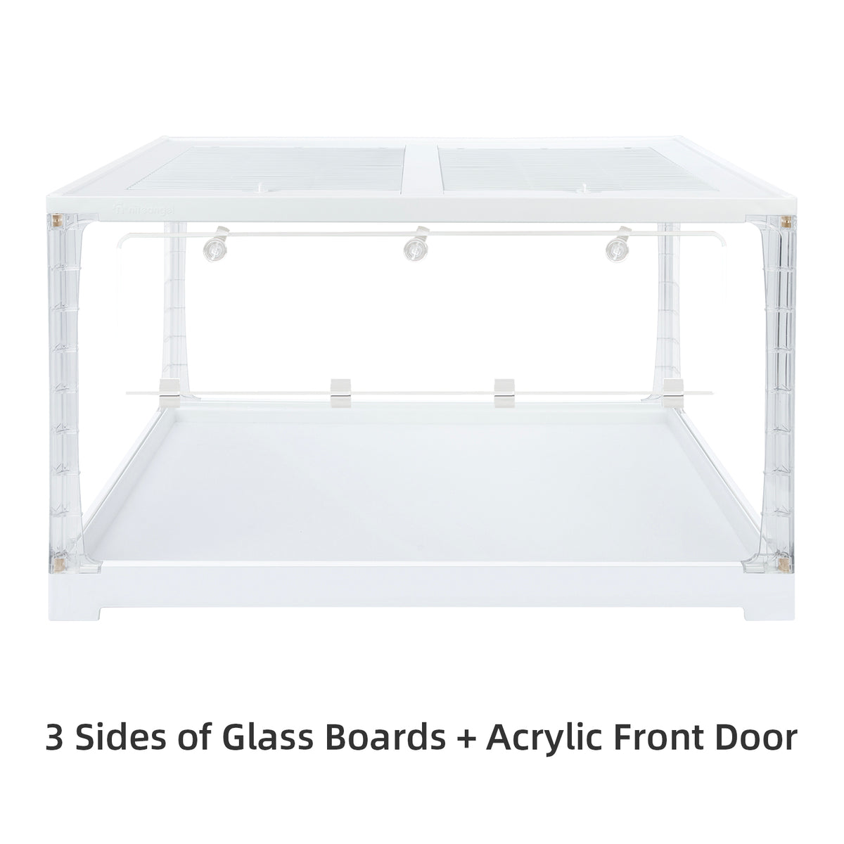 Niteangel Stacker Series Hamster Cage: - Stackable & Large Glass Terrarium (ca. 558 Sq In) for Hamster  or other Small-sized Pets