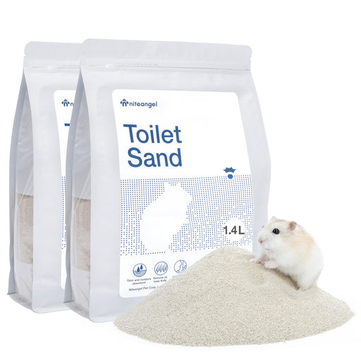 Niteangel Blue Label Hamster Bathing Sand for Syrian Dwarf Hamsters Gerbils Mice Lemming Degus or Other Small-Sized Pets