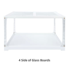 Niteangel Stacker Series Hamster Cage: - Stackable & Large Glass Terrarium (ca. 558 Sq In) for Hamster  or other Small-sized Pets