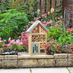 Niteangel Natural Wooden Insect Hotel, Garden Insect House for Ladybugs, lacewings, Butterfly, Bee, Bug