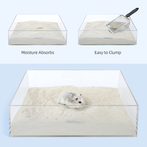 Niteangel Blue Label Hamster Bathing Sand for Syrian Dwarf Hamsters Gerbils Mice Lemming Degus or Other Small-Sized Pets