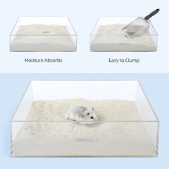 Niteangel Blue Label Hamster Bathing Sand for Syrian Dwarf Hamsters Gerbils Mice Lemming Degus or Other Small-Sized Pets
