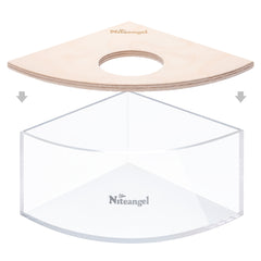 Niteangel Small Animal Sand-Bath Box - Acrylic Critter's Sand Bath Shower Room & Digging Sand Container for Hamsters Mice Lemming Gerbils or Other Small Pets