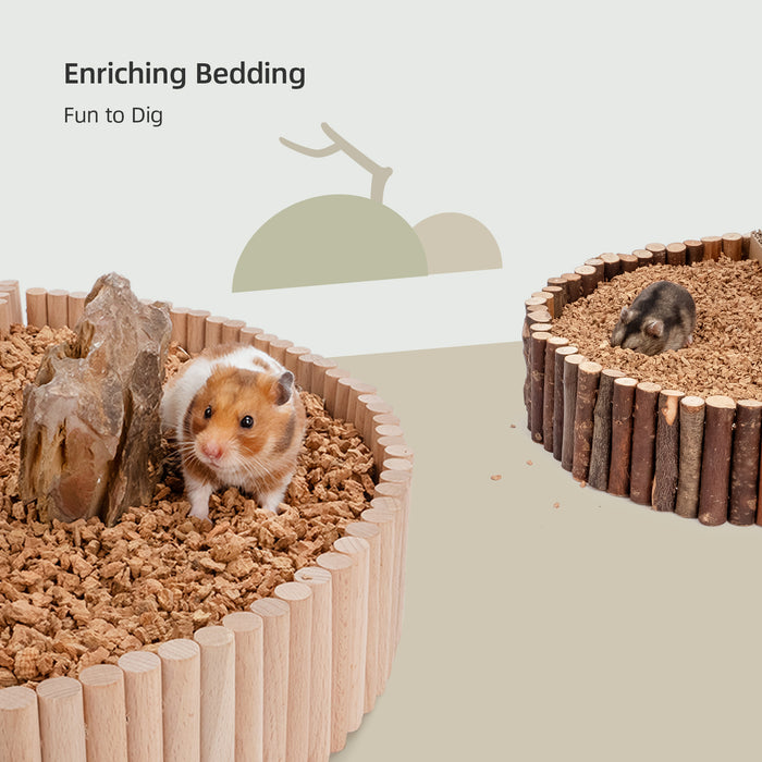 Niteangel Natural Oak granula Hamster Bedding Pet Litter for Dwarf Syrian Hamsters, Gerbils, mices, Degus or Other Small Animal
