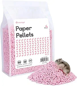 Niteangel Hamster Paper Pellets Bedding: - for Syrian Dwarf Hamsters Gerbils Mice Mouse Lemming Degus or Other Small-Sized Pets