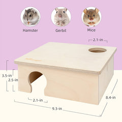 Niteangel 3-Chamber Hideout For Hamsters & Mice