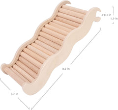 Niteangel Hamster Climbing Toy Wooden Ladder Bridge for Hamsters Gerbils Mice and Small Animals