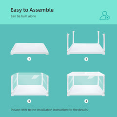 Niteangel Stacker Series Hamster Cage: - Stackable & Large Glass Terrarium (ca. 558 Sq In) for Hamster  or other Small-sized Pets