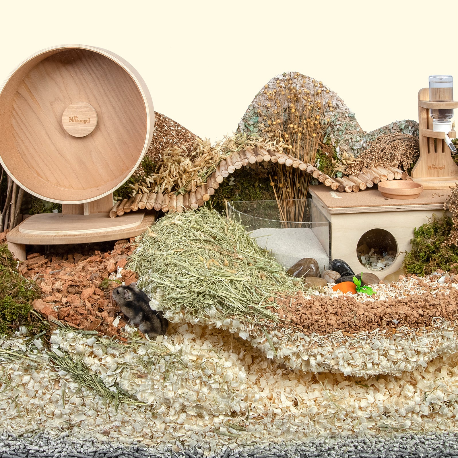 Niteangel 65L Aspen Shaving Hamster Beddings for Syrian Dwarf Hamster