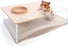 Niteangel Small Animal Sand-Bath Box - Acrylic Critter's Sand Bath Shower Room & Digging Sand Container for Hamsters Mice Lemming Gerbils or Other Small Pets