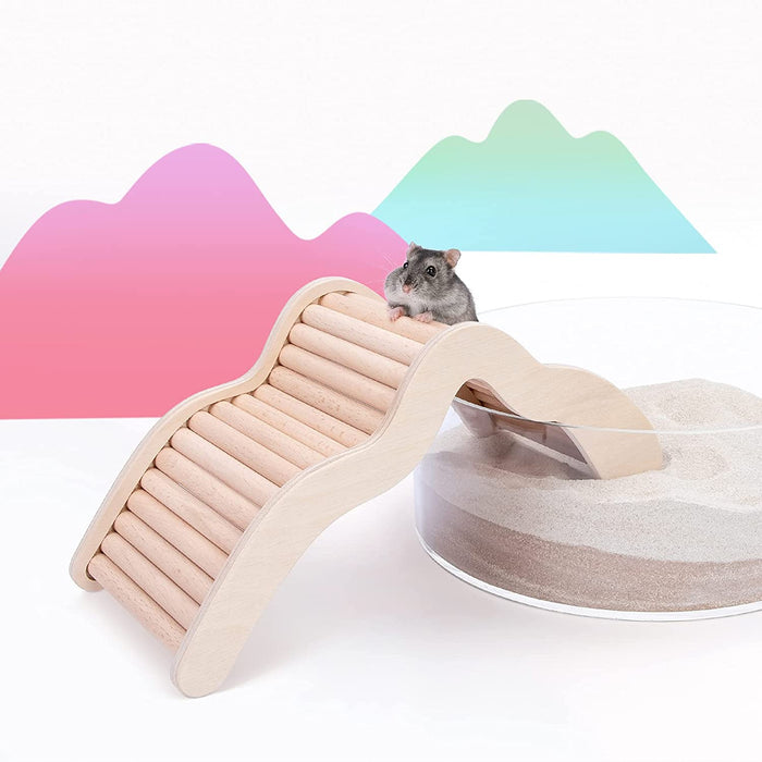 thumbnail image 2 of Hamster Climbing Platform With Ladder Multipurpose Natural 2 of 13