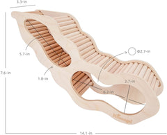 Niteangel Hamster Underground Tunnel w/ Climbing Ladder for Hamsters Gerbils Mice or Similar-Sized Pets