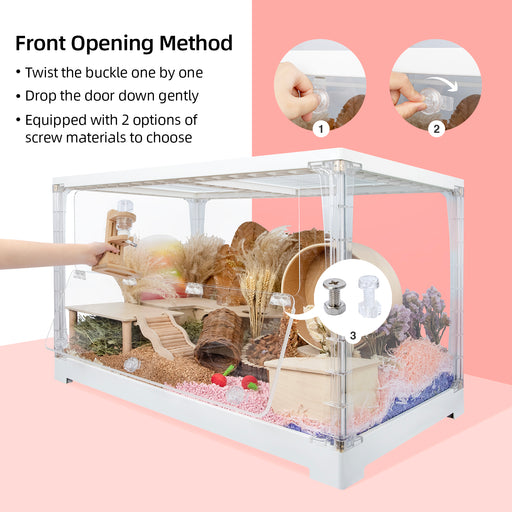 Glass shop mouse cage