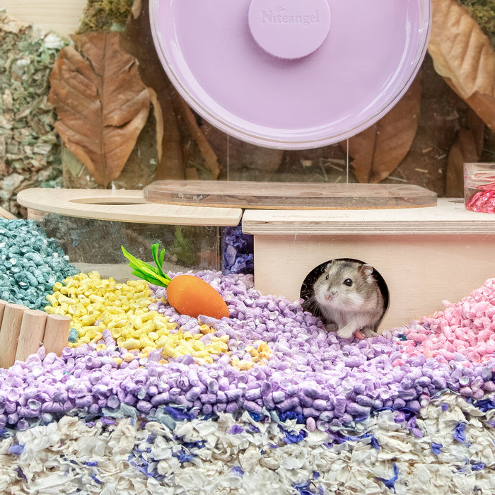 Niteangel Hamster Chew & Decor Toys: - for Syrian Dwarf Hamsters Gerbils Mice Lemming Degu or Other Small-Sized Pets
