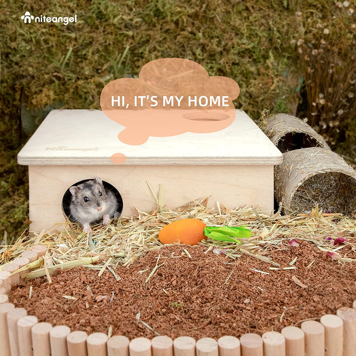 Niteangel 3-Chamber Hideout For Hamsters & Mice