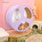 Niteangel Quiet Hamster Exercise Wheel - Clouds Series Hamster Running Wheels for Dwarf Syrian Hamsters Gerbils Mice or Other Small Sized Pets