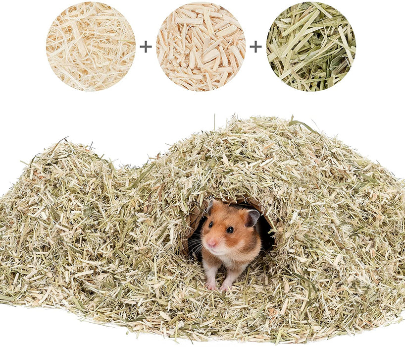 Niteangel Natural & Soft Nesting Mix Hamster Bedding for Syrian Dwarf Hamsters Gerbils Mice Degus or Other Small-Sized Pet