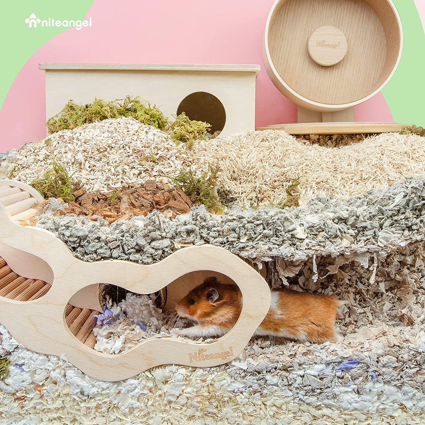 Niteangel Hamster Underground Tunnel w/ Climbing Ladder for Hamsters G — Niteangel Pet
