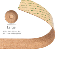 Niteangel Replacement Cork Running Track - Fits for Wooden Hamster Wheel Series | Acrylic Hamster Exercise Wheel w/ Cork Track | Dark Cloud Hamster Wheel Series