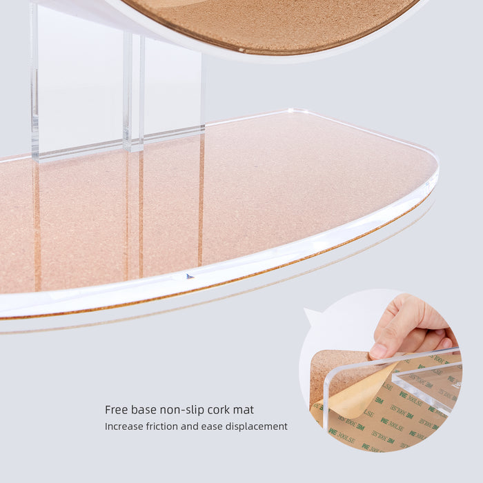 Niteangel Silent Hamster Exercise Wheel: Dual-Bearing Quiet Spinning Acrylic Hamster Running Wheel for Dwarf Hamster Gerbils Mice Degus Or Other Small Animals