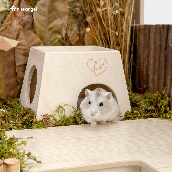 Niteangel Woodland Small Animal Hideout:- for Dwarf Syrian Hamsters Gerbils Mice Rats Degus or Other Similar-Sized Pets