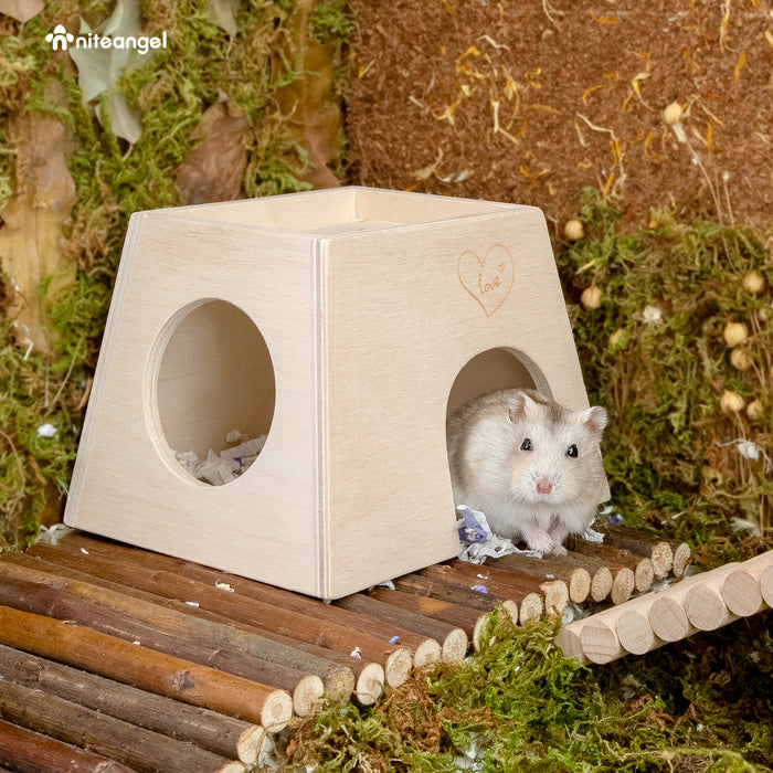 Niteangel Woodland Small Animal Hideout:- for Dwarf Syrian Hamsters Gerbils Mice Rats Degus or Other Similar-Sized Pets