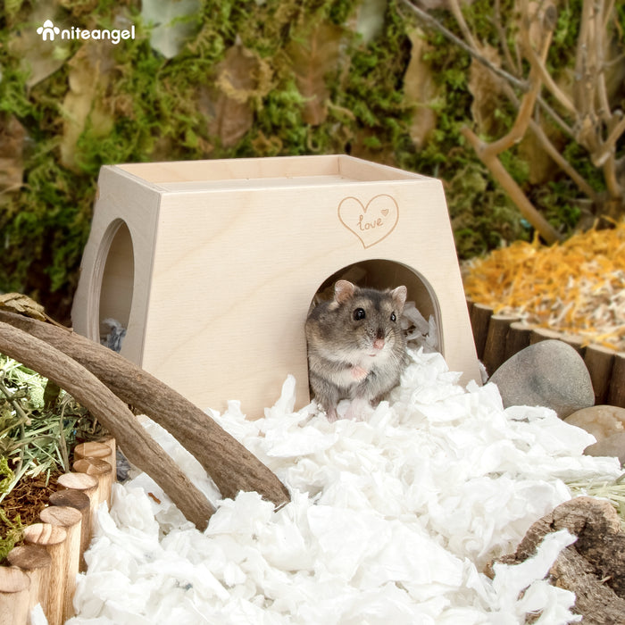 Niteangel Woodland Small Animal Hideout:- for Dwarf Syrian Hamsters Gerbils Mice Rats Degus or Other Similar-Sized Pets