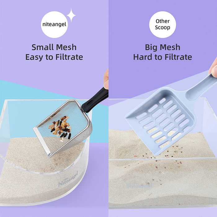 Niteangel Hamster Bath Sand Scoop - Stainless Steel Sand Substrate