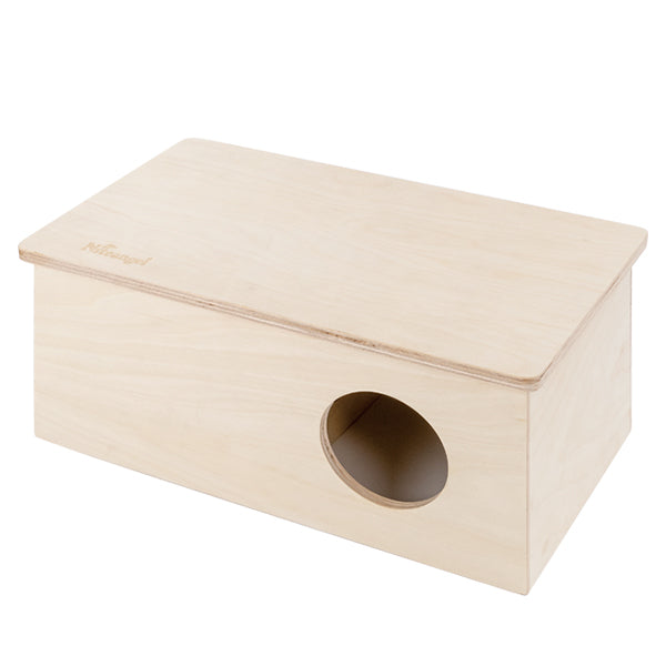 Niteangel Wooden 3-Chamber 2-Chamber Hideout for Dwarf and Syrian Hamsters